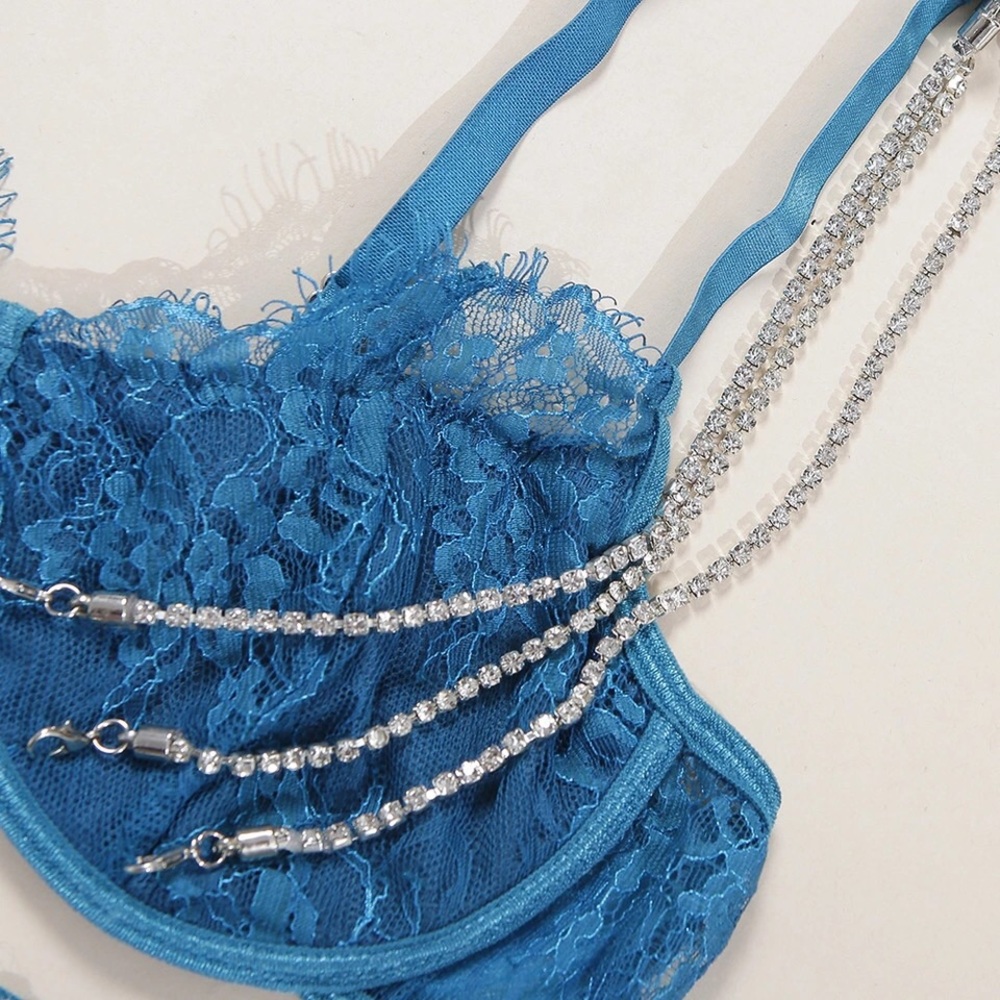 Women Thin Transparent Bra & Brief Set - Picture 7 of 8